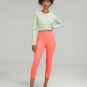 Lululemon Align High Rise Crop 23” (Raspberry Cream)